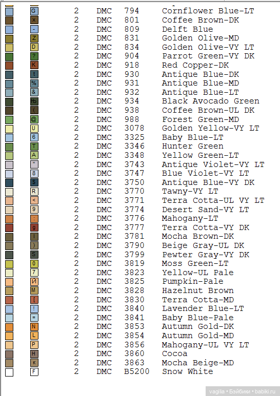 Уютные уголки на природе крестиком