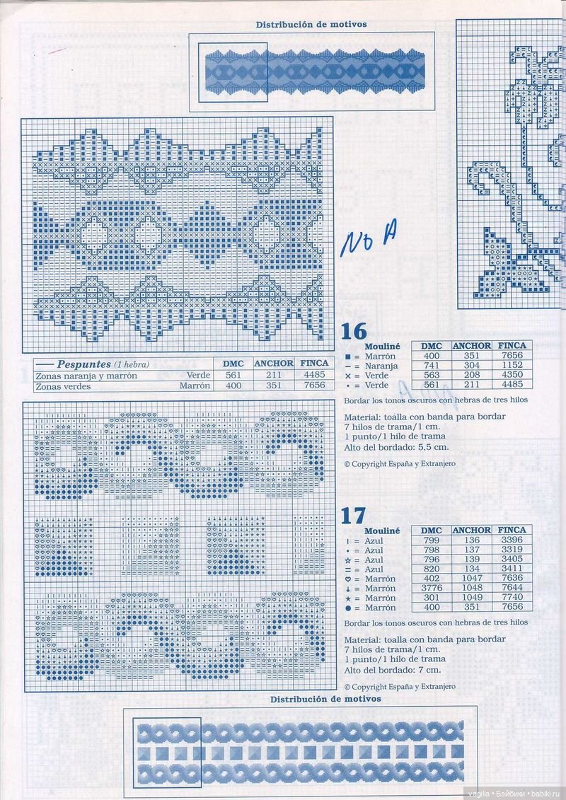 Бордюрчики крестиком — Схемы вышивки крестом: фото узоров