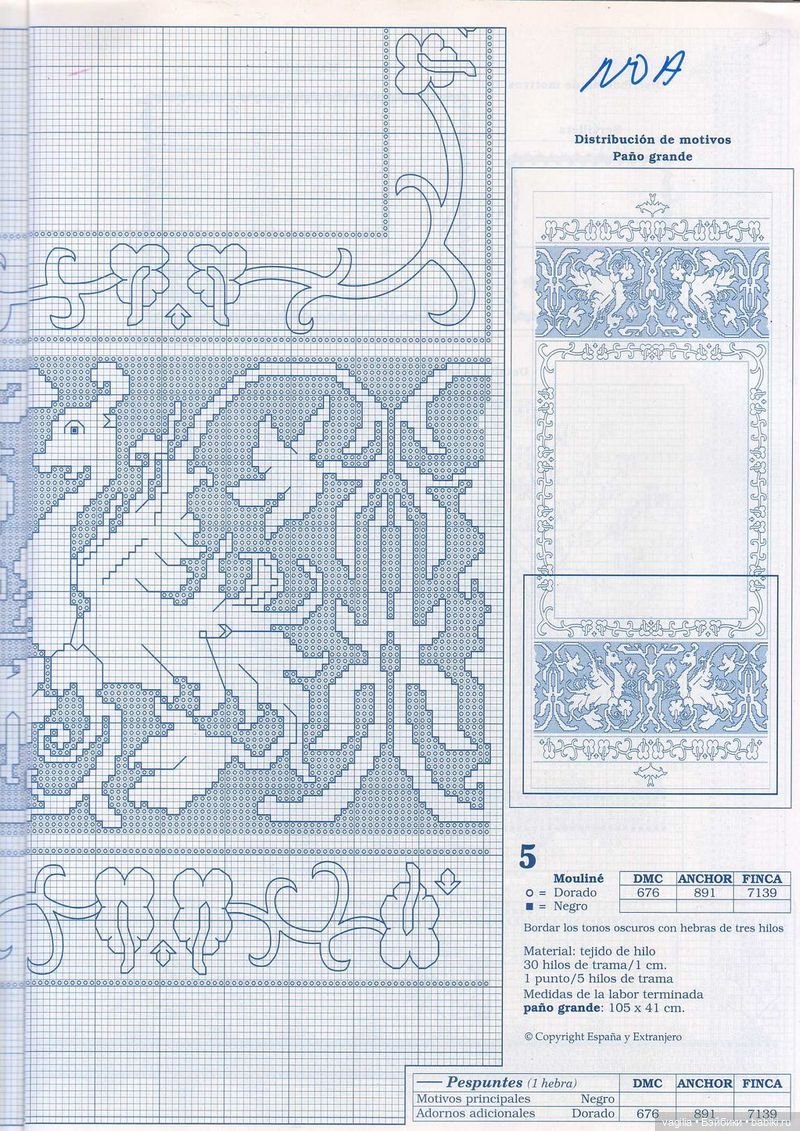 Бордюрчики крестиком — Схемы вышивки крестом: фото узоров