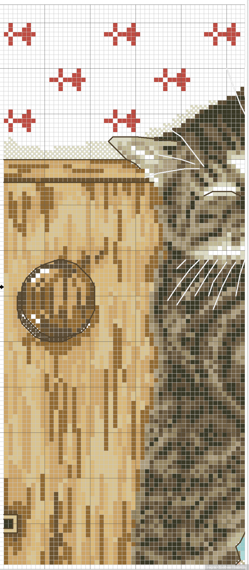 Котики крестиком — Схемы вышивки крестом: фото узоров (фото 2)