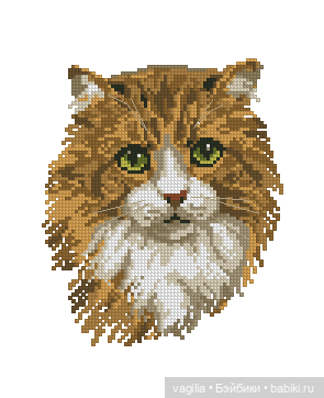 Котики крестиком — Схемы вышивки крестом: фото узоров