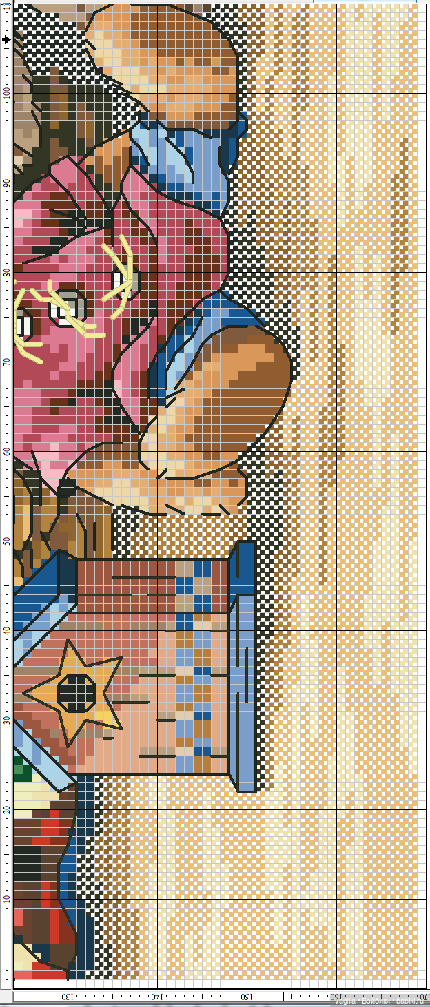 Мишка Тедди крестиком — Схемы вышивки крестом: фото узоров