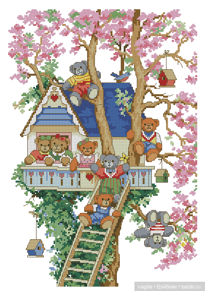 Детская вышивка крестиком