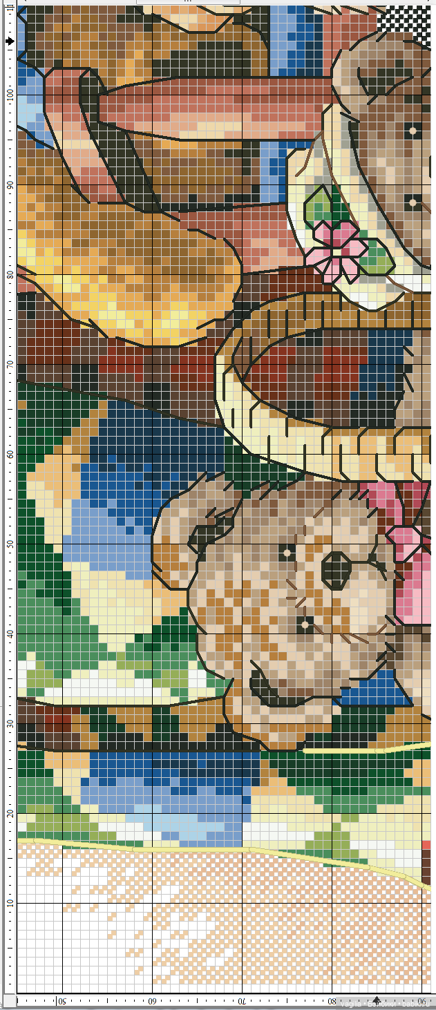 Мишка Тедди крестиком — Схемы вышивки крестом: фото узоров