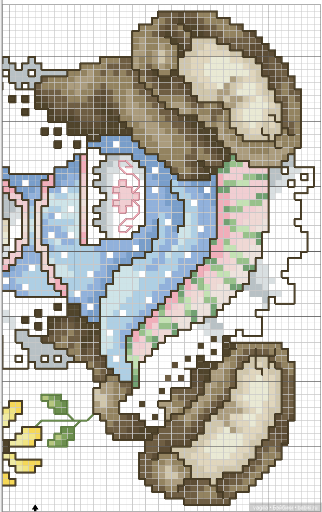Мишка Тедди крестиком — Схемы вышивки крестом: фото узоров