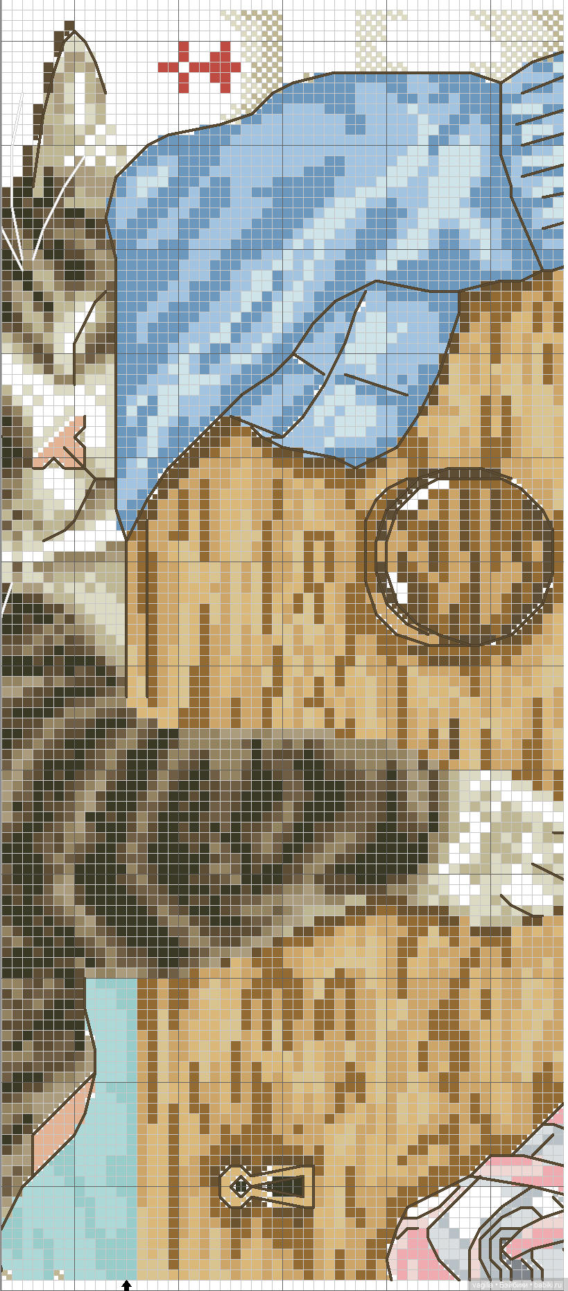 Котики крестиком — Схемы вышивки крестом: фото узоров (фото 3)