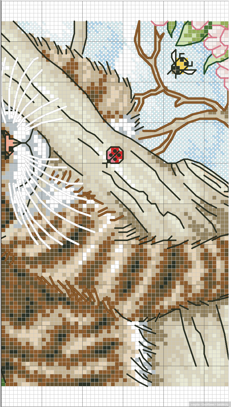 Котики крестиком — Схемы вышивки крестом: фото узоров (фото 8)