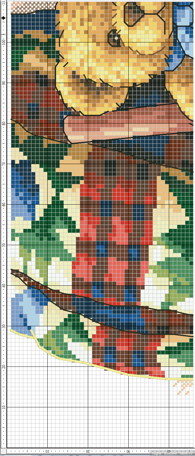 Мишка Тедди крестиком — Схемы вышивки крестом: фото узоров