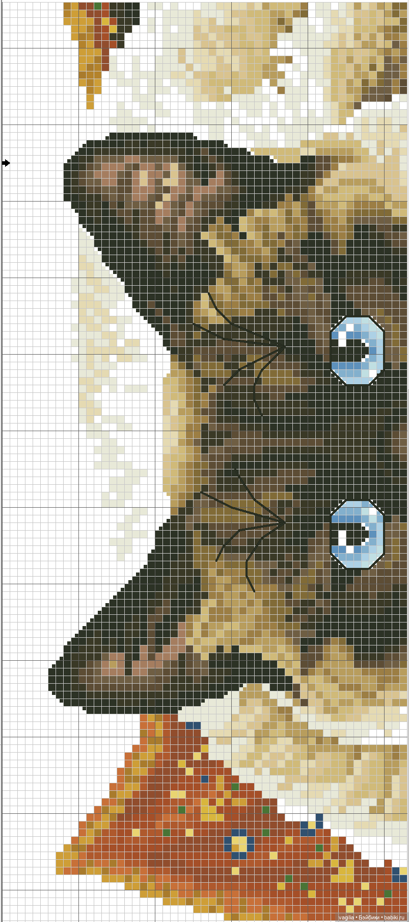 Котики крестиком — Схемы вышивки крестом: фото узоров
