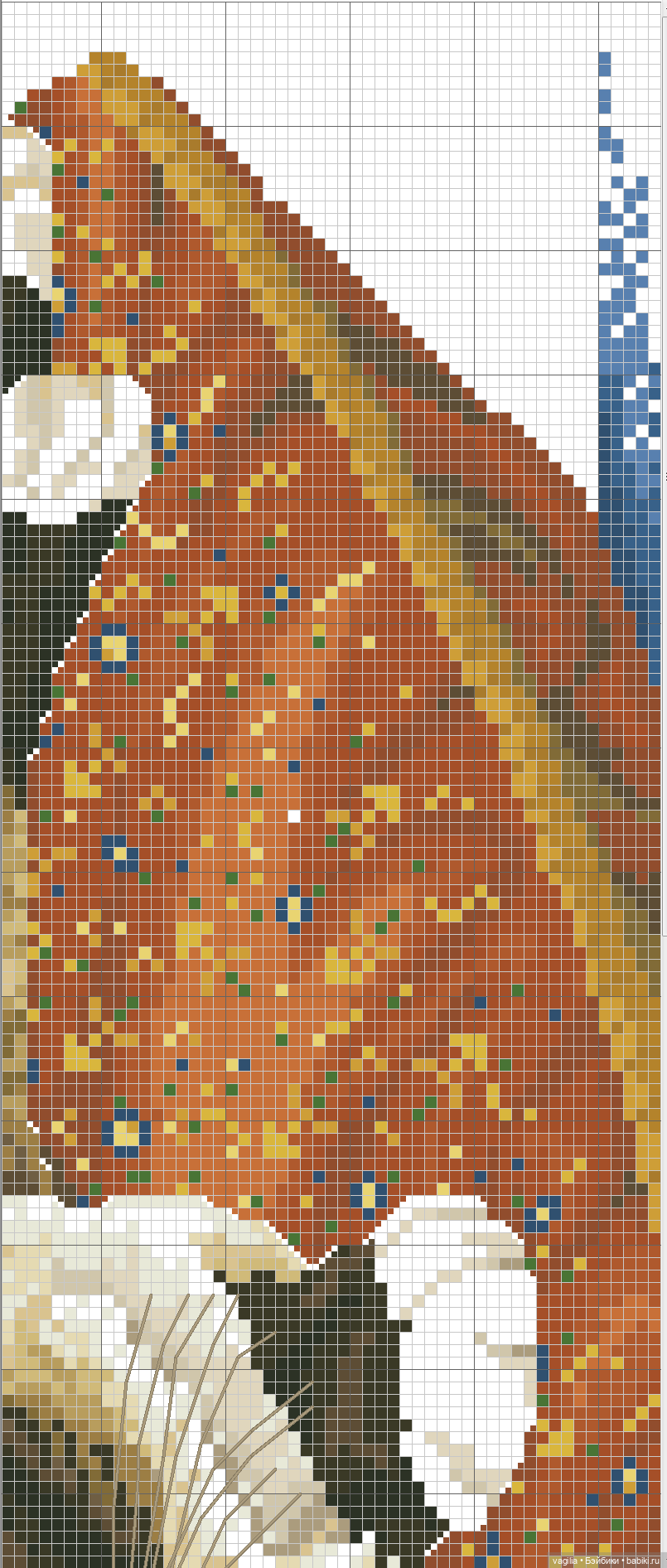 Котики крестиком — Схемы вышивки крестом: фото узоров