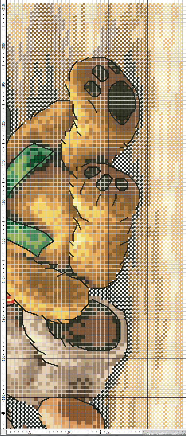 Мишка Тедди крестиком — Схемы вышивки крестом: фото узоров