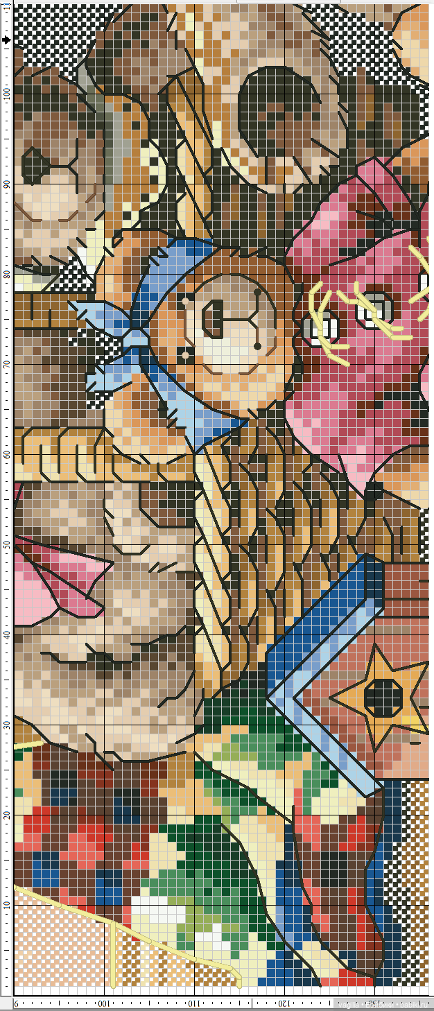 Мишка Тедди крестиком — Схемы вышивки крестом: фото узоров