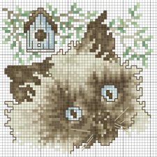 Немного котиков крестиком