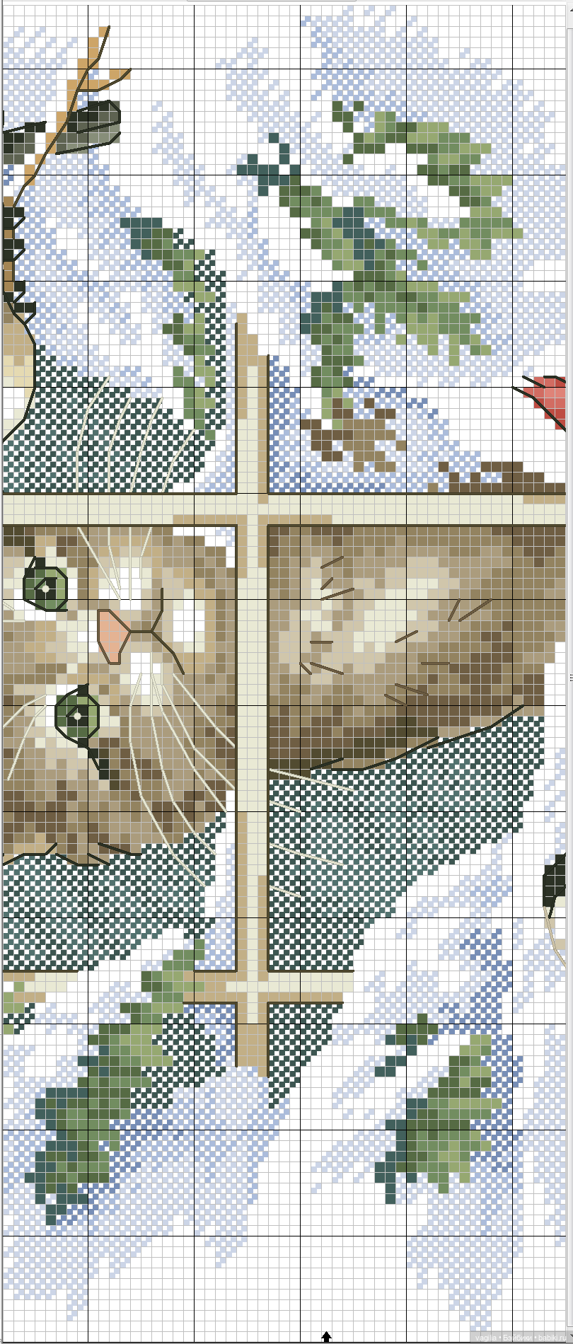 Котики. Вышивка крестиком