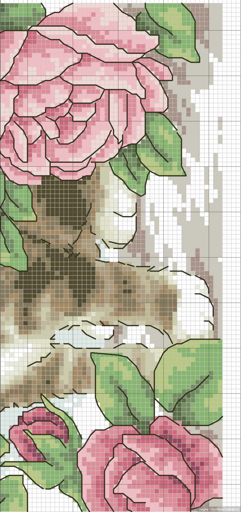 Котики 3 крестиком — Схемы вышивки крестом: фото узоров