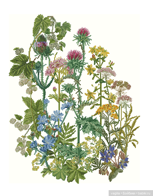 Деревенский крестик — Схемы вышивки крестом: фото узоров