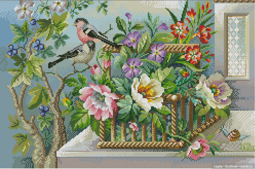 Птички крестиком — Схемы вышивки крестом: фото узоров