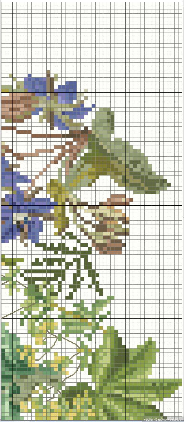 Деревенский крестик — Схемы вышивки крестом: фото узоров