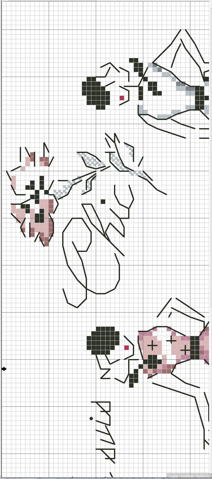 Модный топик крестиком 2 — Схемы вышивки крестом: фото узоров (фото 8)