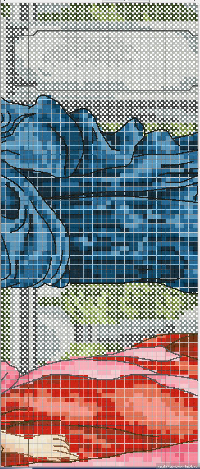 Модный топик крестиком — Схемы вышивки крестом: фото узоров