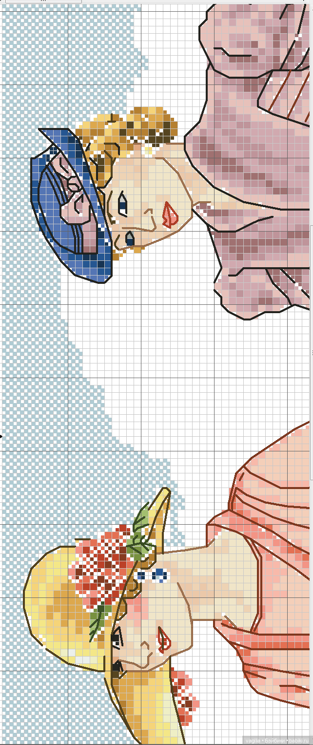 Модный топик крестиком — Схемы вышивки крестом: фото узоров (фото 6)