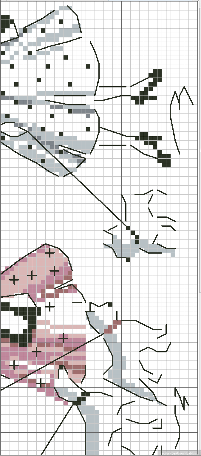 Модный топик крестиком 2 — Схемы вышивки крестом: фото узоров (фото 10)