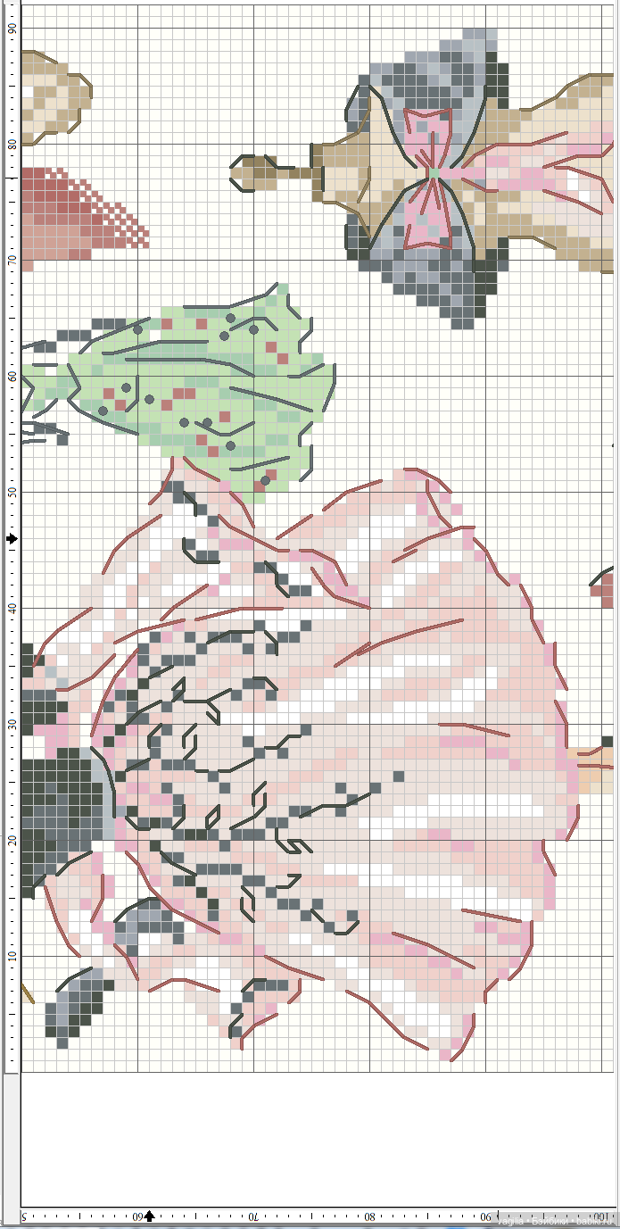 Модный топик крестиком 2 — Схемы вышивки крестом: фото узоров