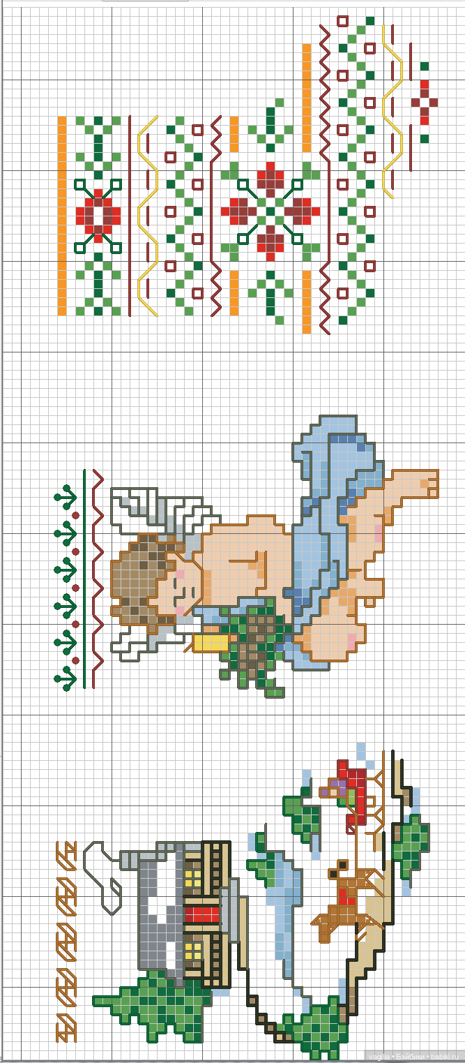 Детки, сапожки для малюсеньких подарков крестиком