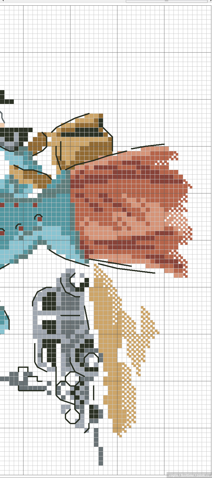 Модный топик 3 крестиком — Схемы вышивки крестом: фото узоров