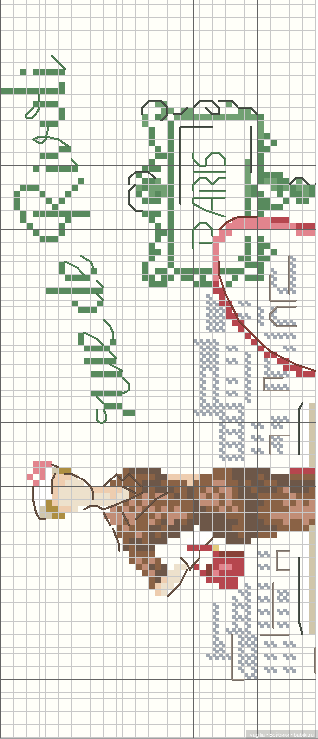 Модный топик крестиком 2 — Схемы вышивки крестом: фото узоров