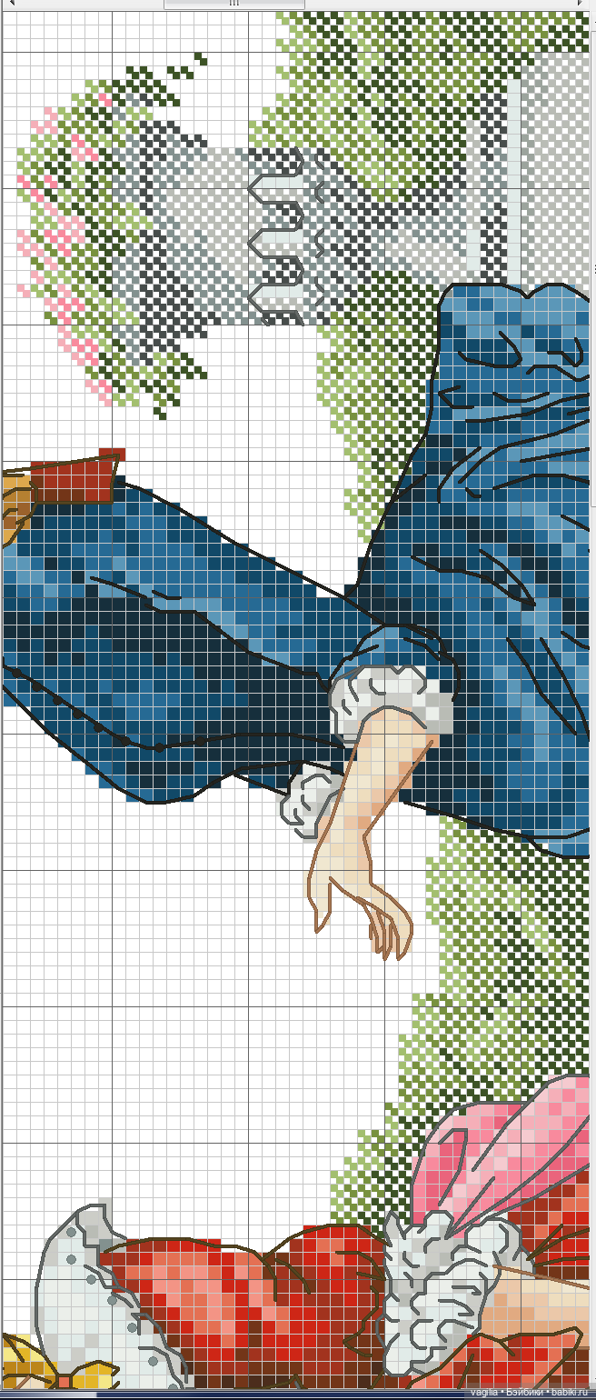 Модный топик крестиком — Схемы вышивки крестом: фото узоров