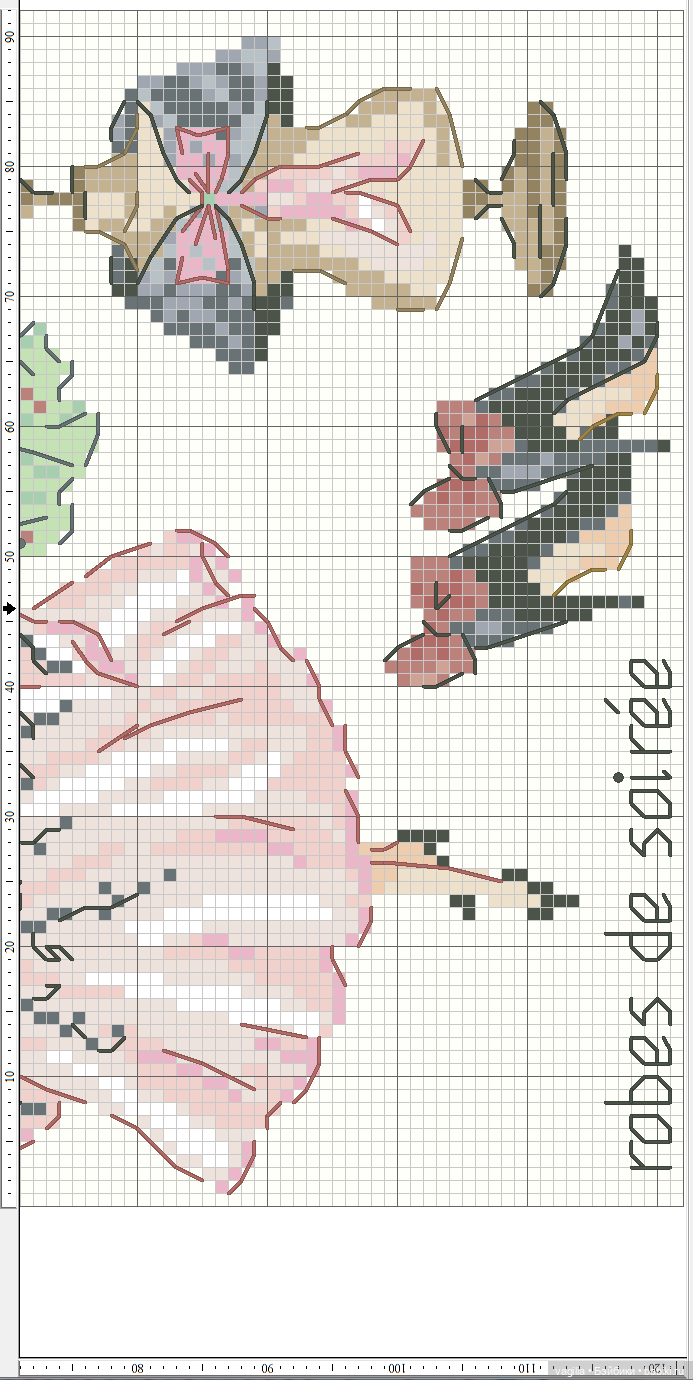 Модный топик крестиком 2 — Схемы вышивки крестом: фото узоров