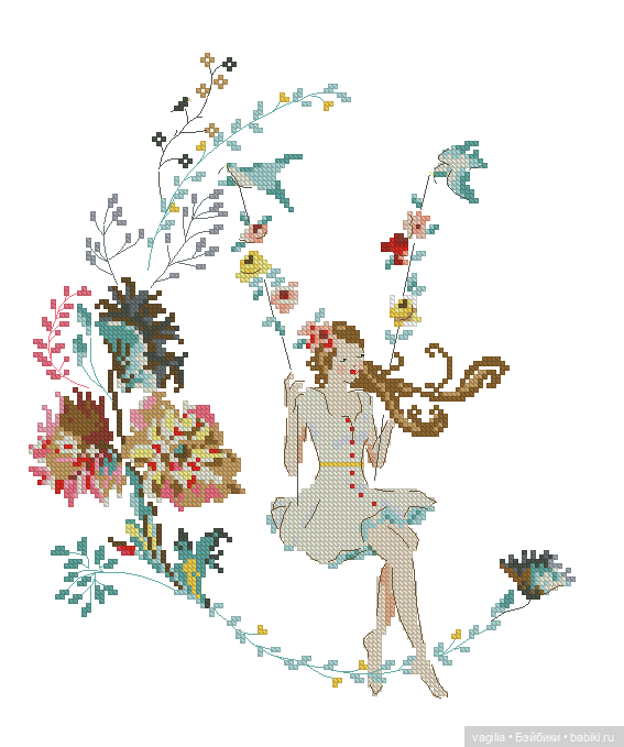 Модный топик 3 крестиком — Схемы вышивки крестом: фото узоров