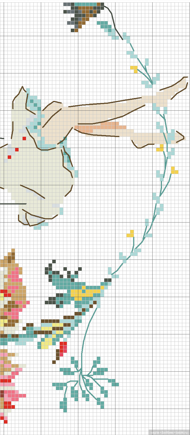 Модный топик 3 крестиком — Схемы вышивки крестом: фото узоров (фото 3)