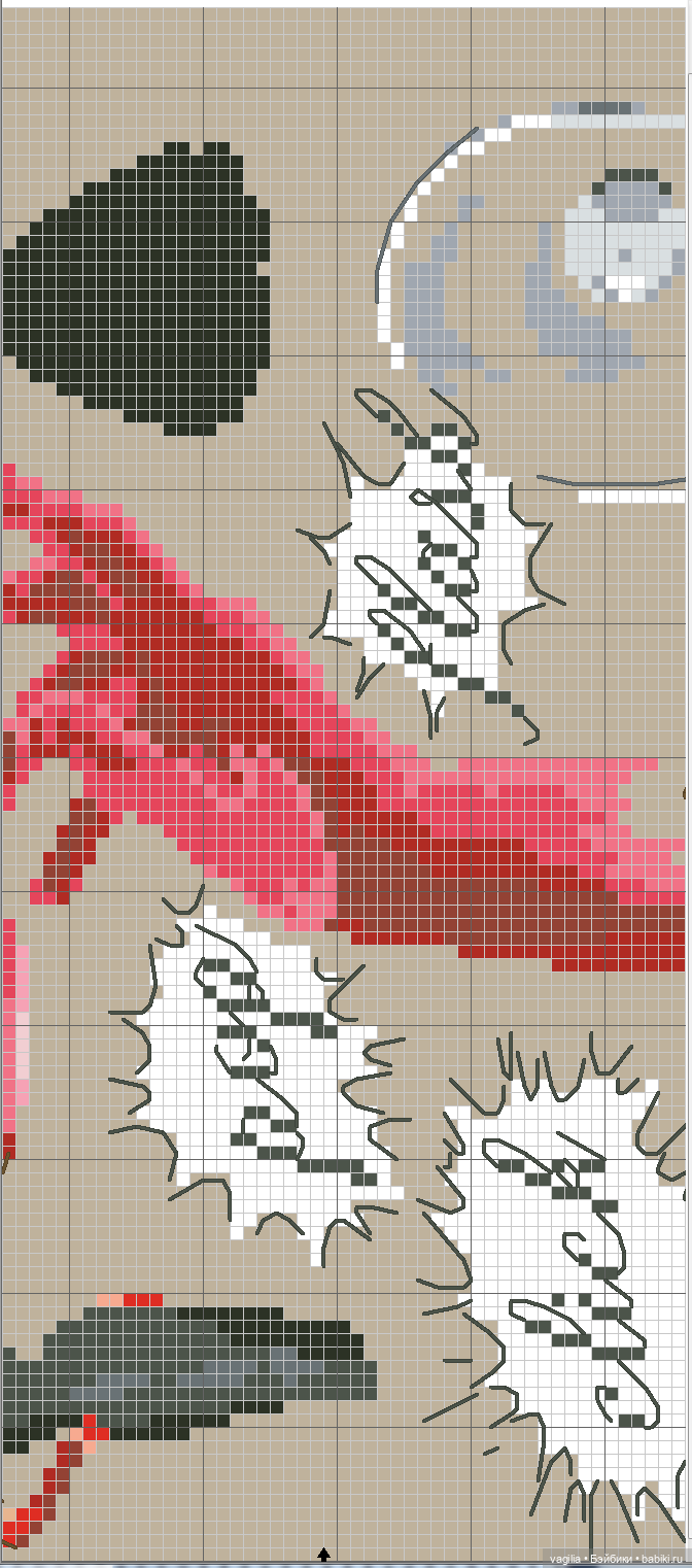 Модный топик крестиком 2 — Схемы вышивки крестом: фото узоров (фото 3)