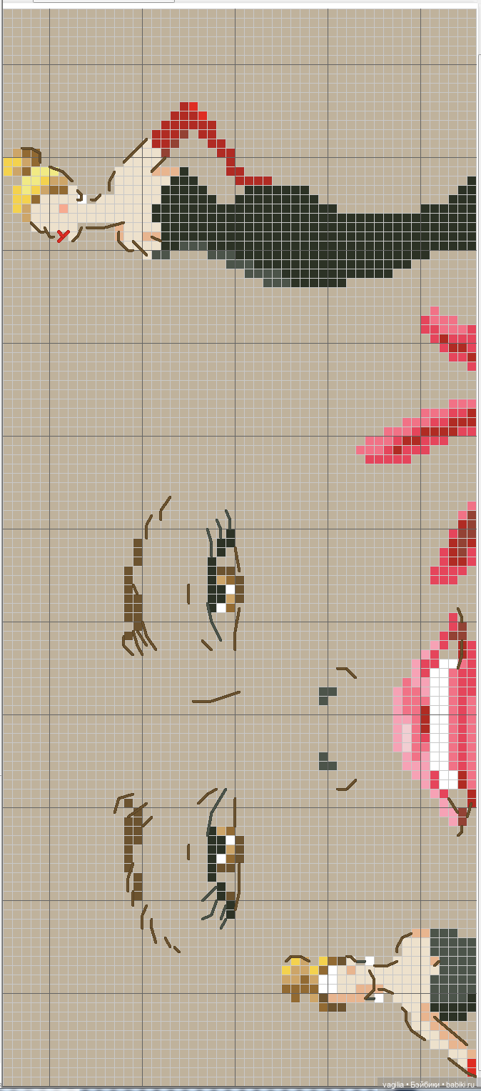 Модный топик крестиком 2 — Схемы вышивки крестом: фото узоров (фото 2)