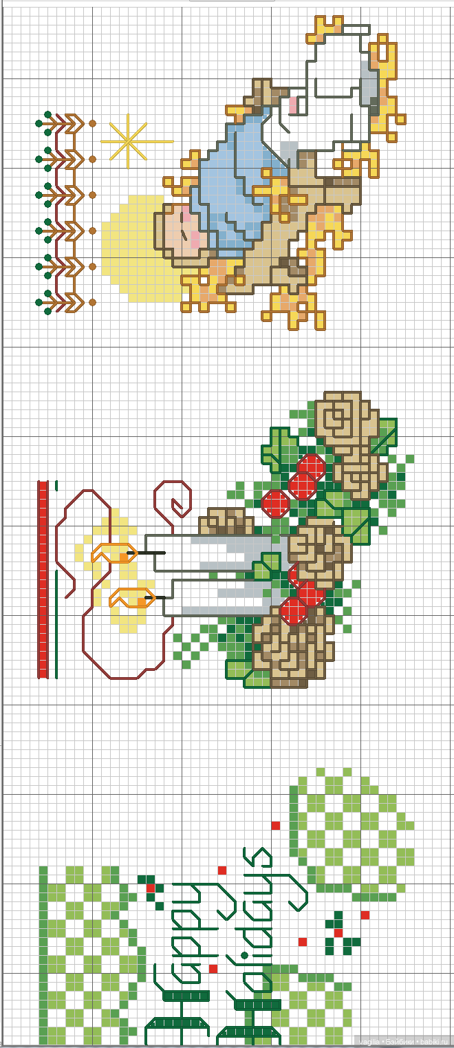 Детки, сапожки для малюсеньких подарков крестиком
