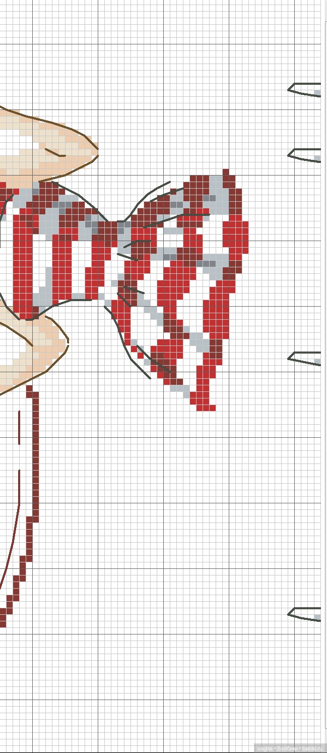 Модный топик крестиком 2 — Схемы вышивки крестом: фото узоров