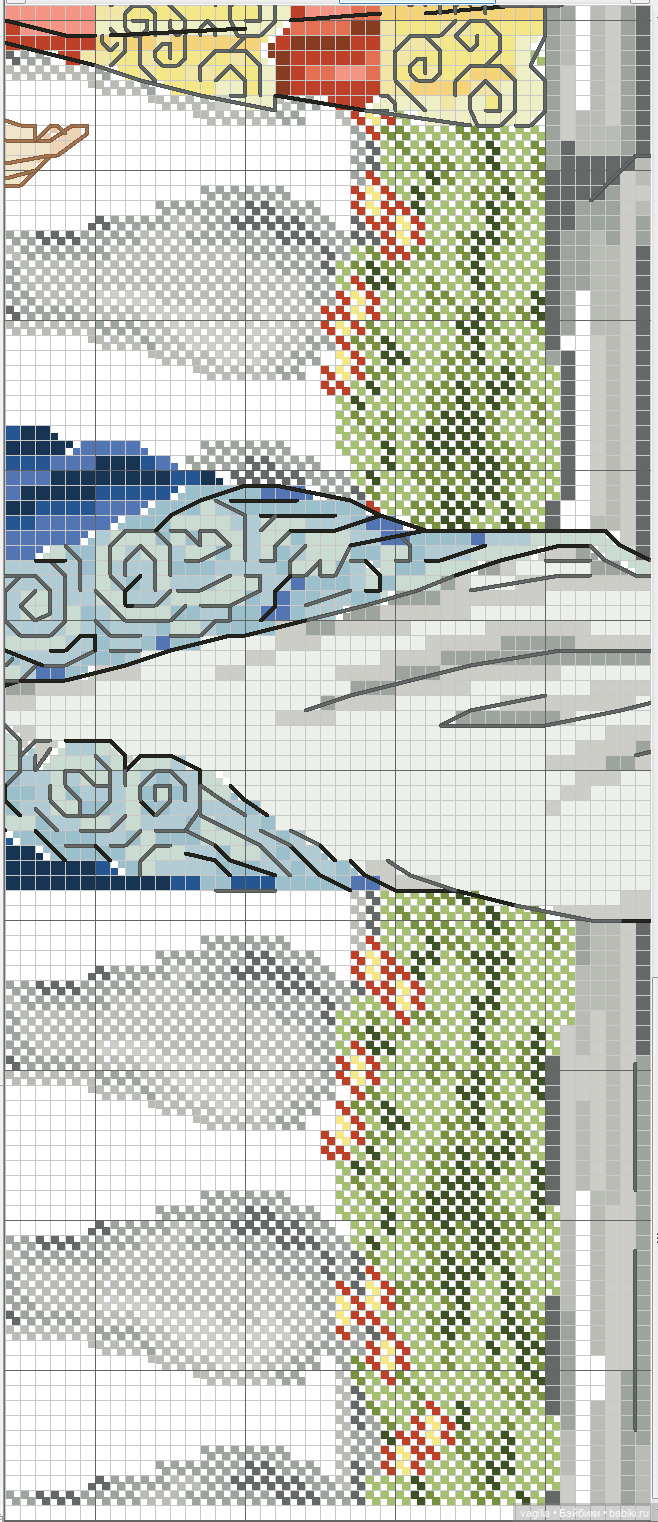 Модный топик крестиком — Схемы вышивки крестом: фото узоров (фото 4)