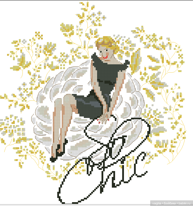 Модный топик 3 крестиком — Схемы вышивки крестом: фото узоров