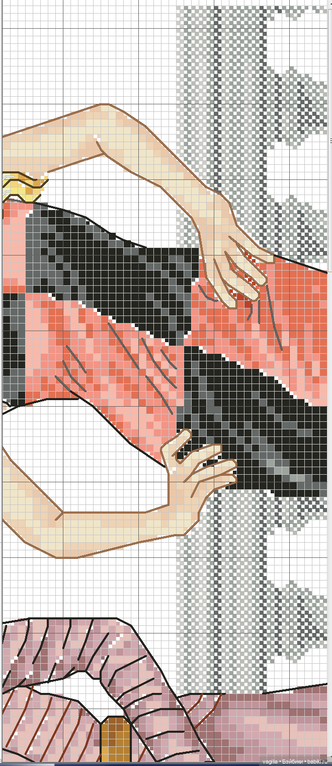 Модный топик крестиком — Схемы вышивки крестом: фото узоров