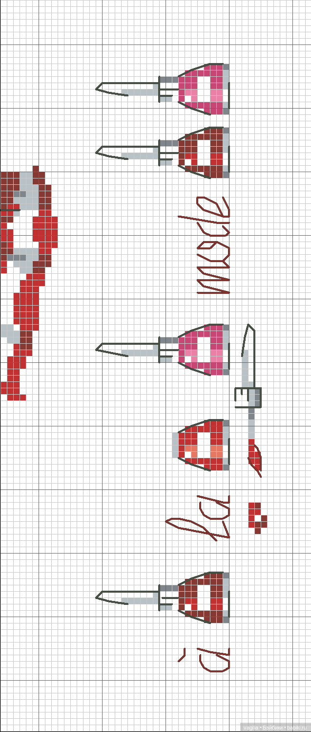 Модный топик крестиком 2 — Схемы вышивки крестом: фото узоров
