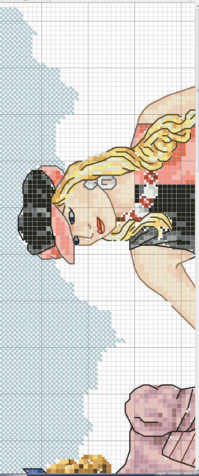 Модный топик крестиком — Схемы вышивки крестом: фото узоров (фото 10)