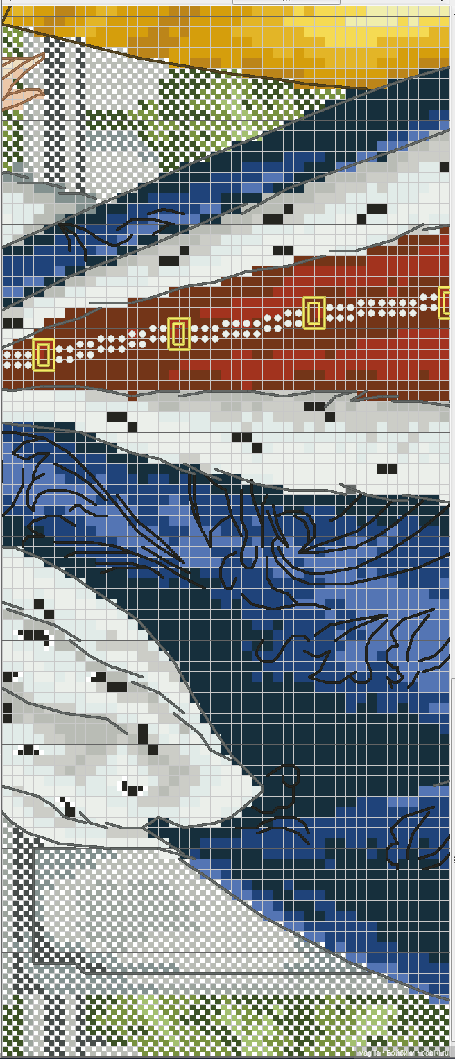 Модный топик крестиком — Схемы вышивки крестом: фото узоров