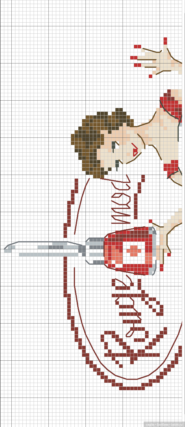 Модный топик крестиком 2 — Схемы вышивки крестом: фото узоров