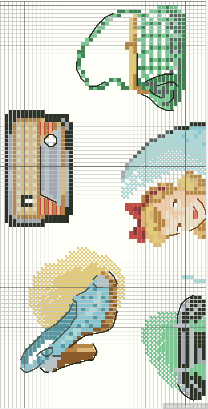 Модный топик крестиком 2 — Схемы вышивки крестом: фото узоров