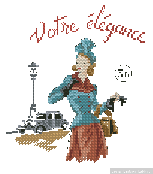 Модный топик 3 крестиком — Схемы вышивки крестом: фото узоров