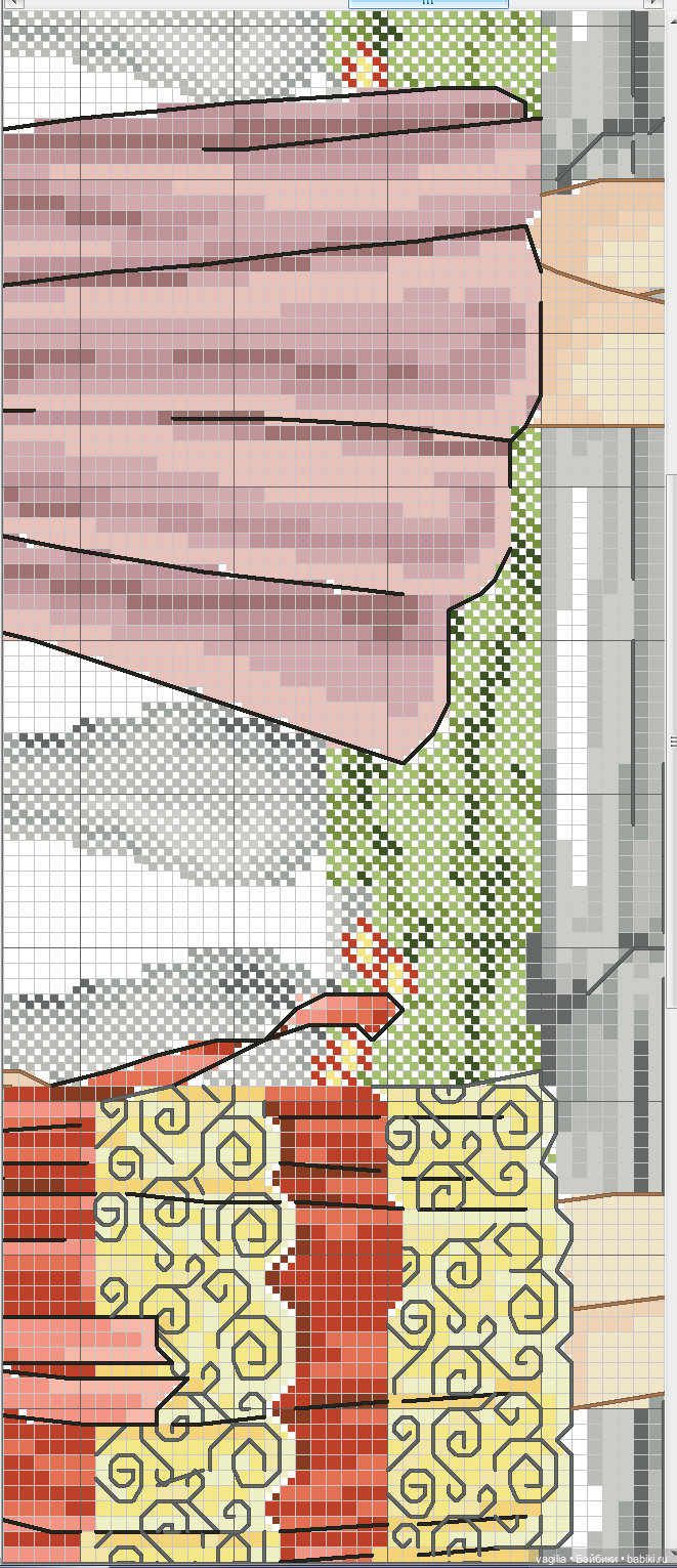 Модный топик крестиком — Схемы вышивки крестом: фото узоров (фото 8)