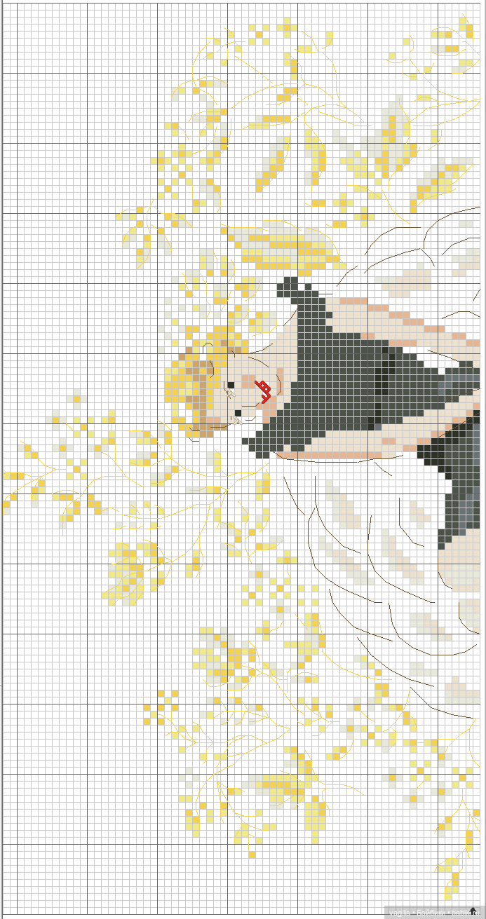 Модный топик 3 крестиком — Схемы вышивки крестом: фото узоров