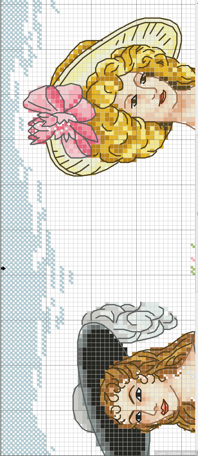 Модный топик крестиком — Схемы вышивки крестом: фото узоров